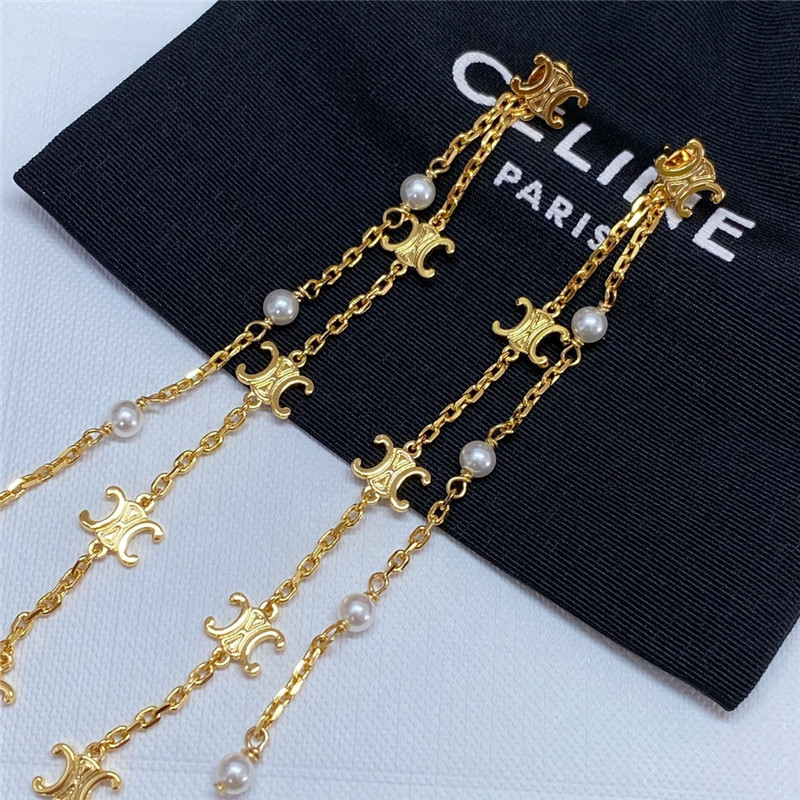 Ce1i*e arc de triomphe pearl earrings