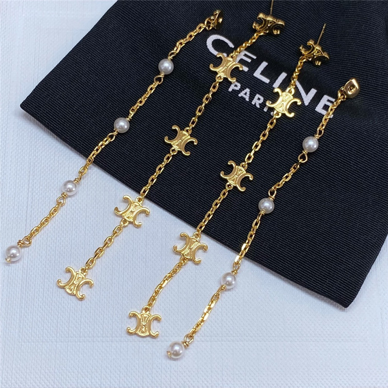 Ce1i*e arc de triomphe pearl earrings