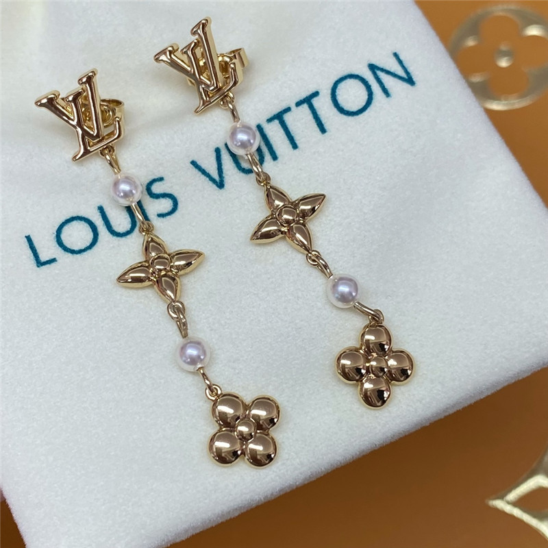 l0vis Vvtt0n lv floral earrings