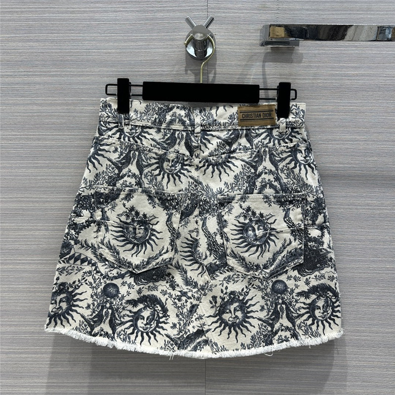 D10r mid-high waist denim skirt replica d&g clothing
