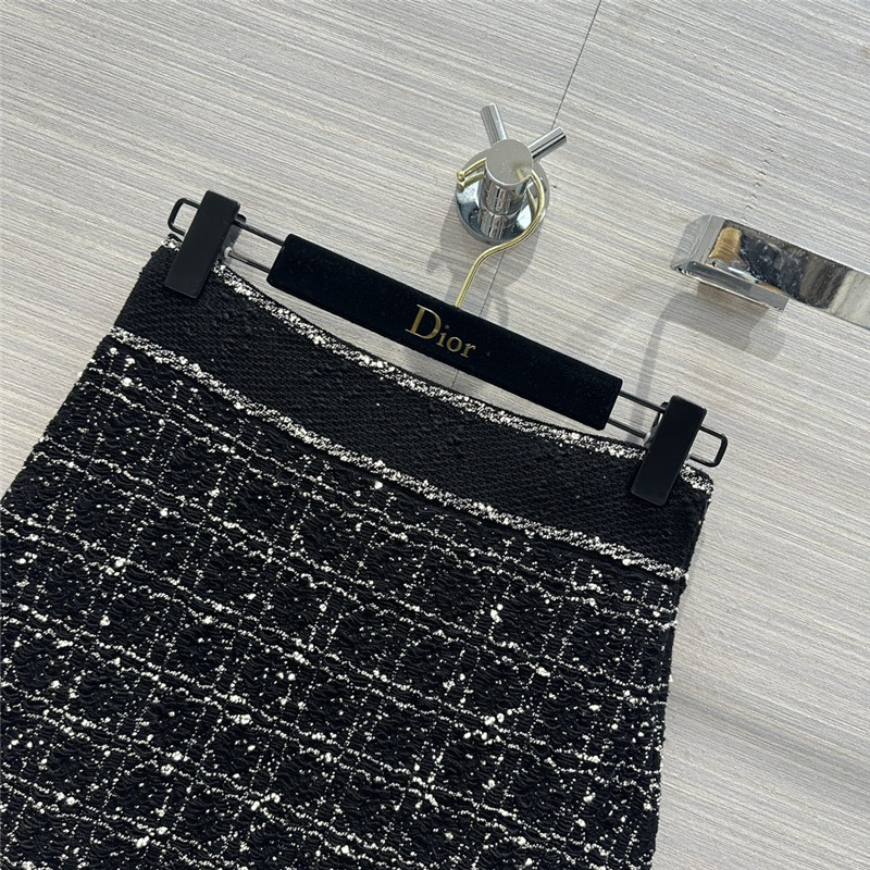 D10r woven pattern knitted short skirt replica clothing