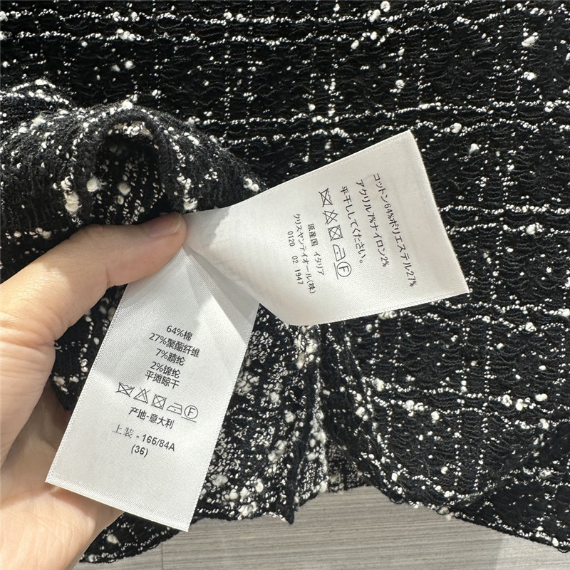 D10r woven pattern knitted short skirt replica clothing