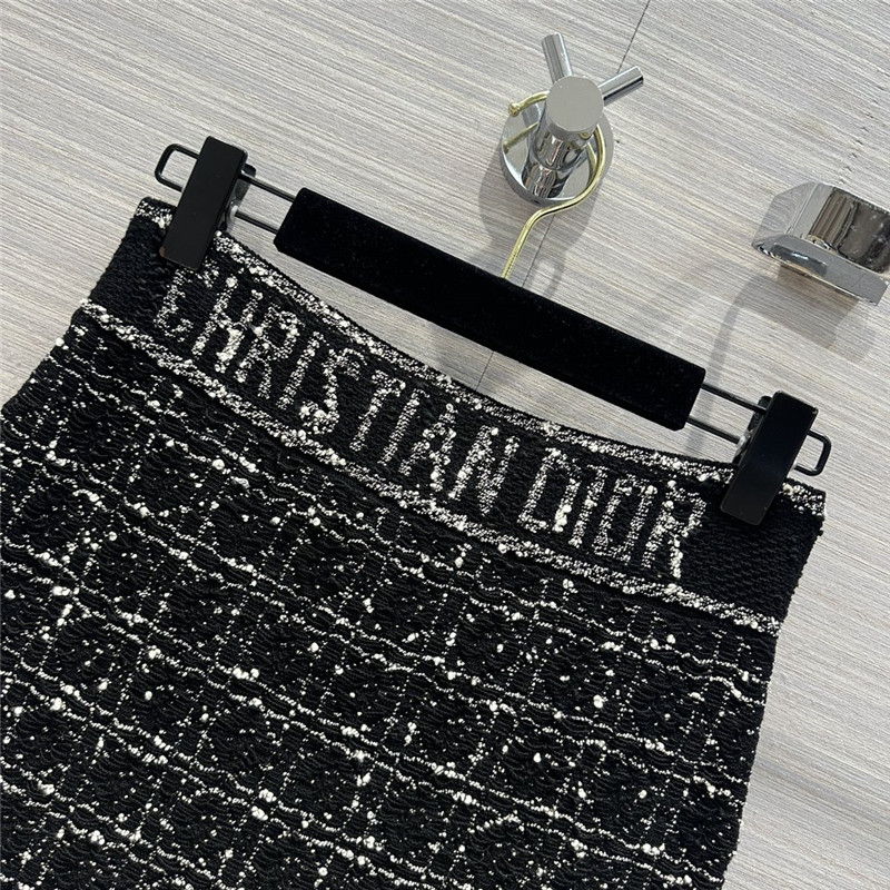 D10r woven pattern knitted short skirt replica clothing