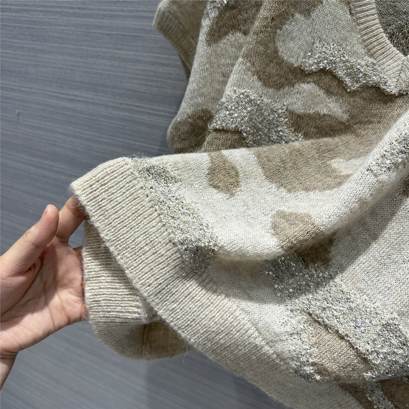 BC mohair wool knitted V-neck vest replica clothes