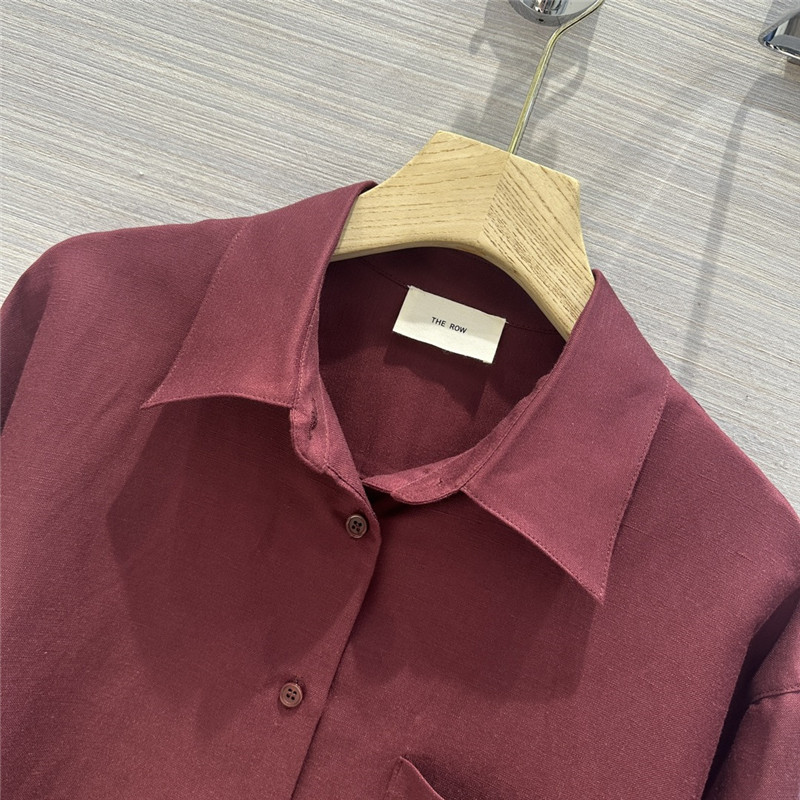 The R0w cotton and linen shirt suit replica d&g clothing