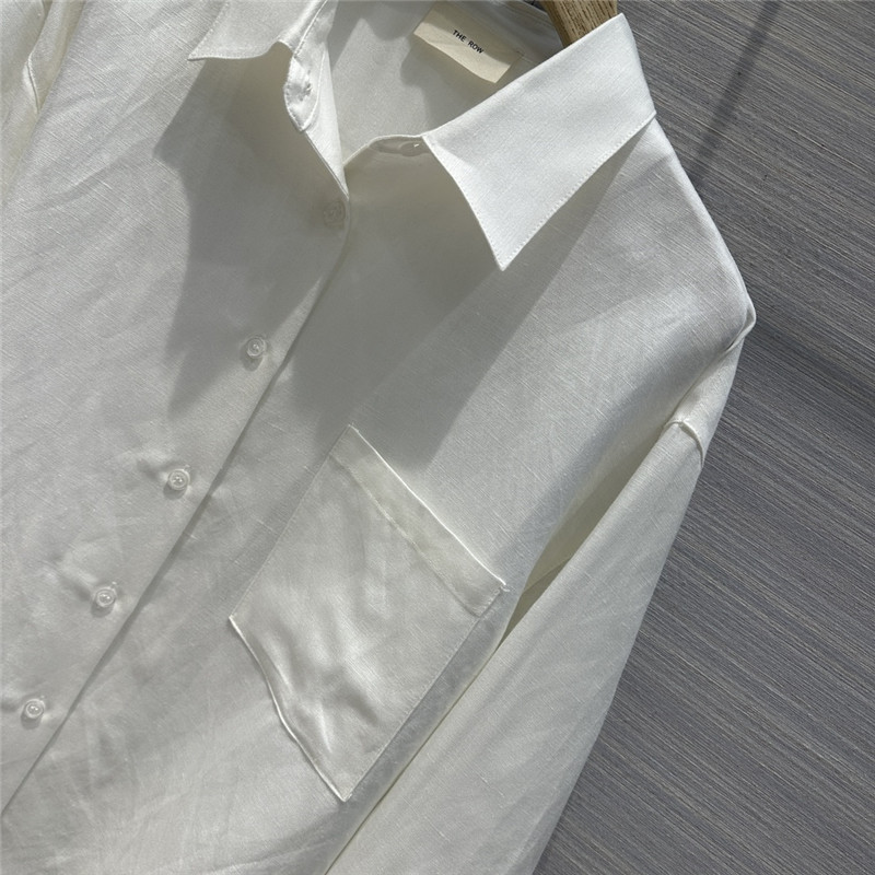 The R0w cotton and linen shirt suit replica d&g clothing