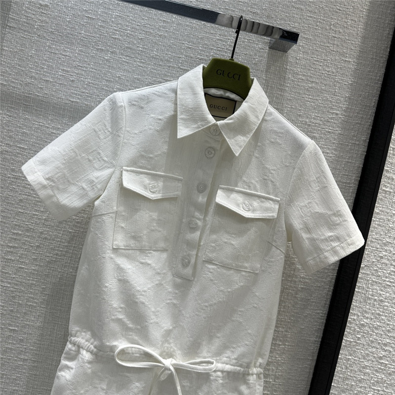 Gvc*1 white denim dress replica d&g clothing