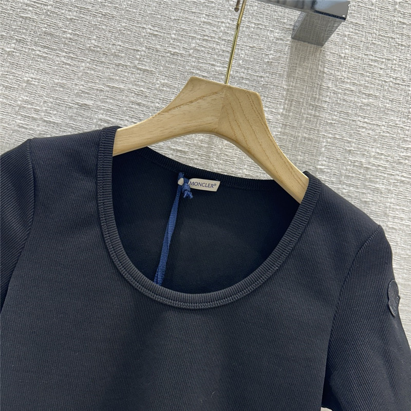 Moncler waist-cinching cotton top replica designer clothes