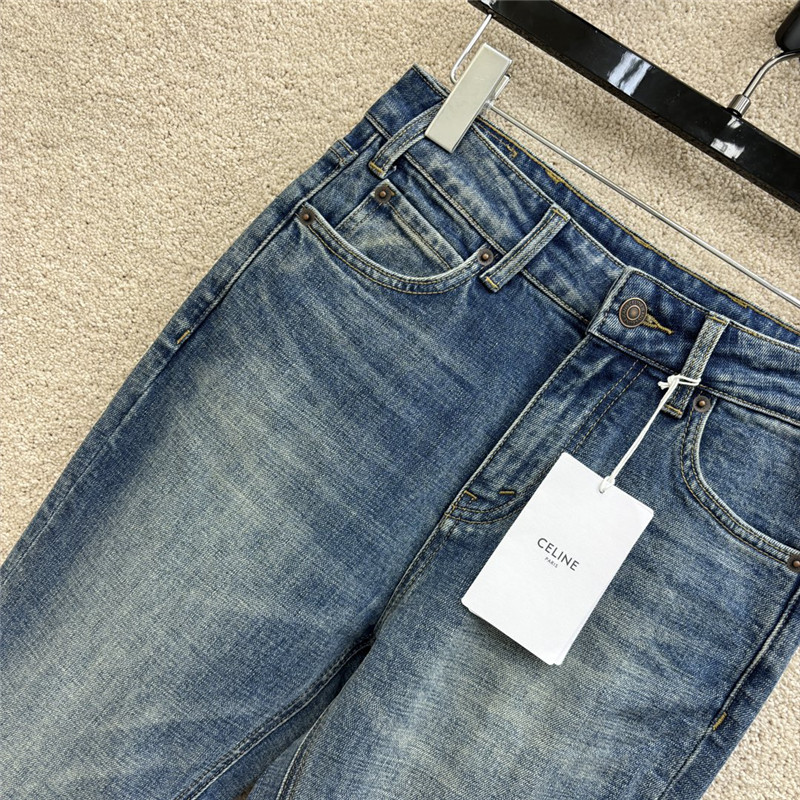 Ce1i*e vintage washed jeans replica d&g clothing