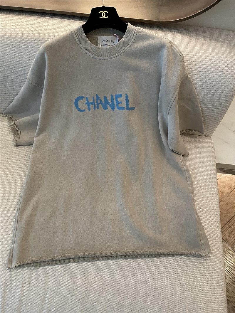 Ch**el new letter logo short sleeve replica designer clothes