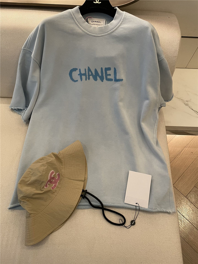 Ch**el new letter logo short sleeve replica designer clothes