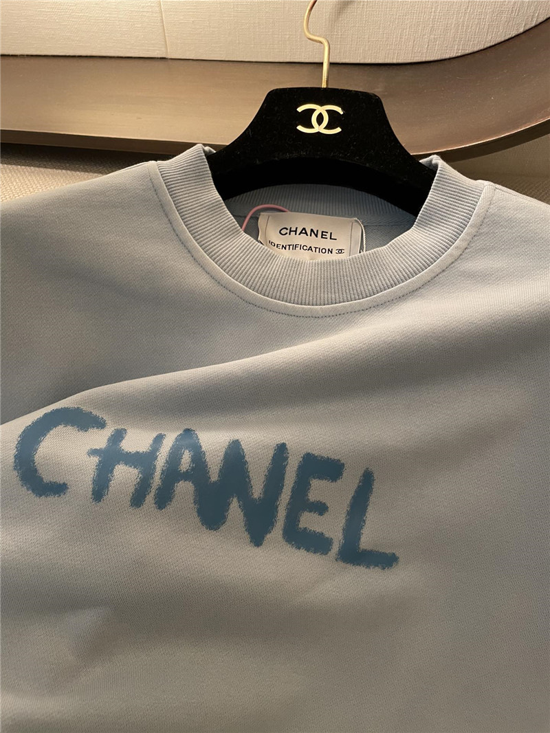 Ch**el new letter logo short sleeve replica designer clothes