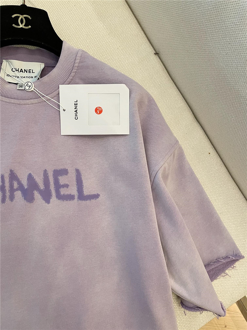 Ch**el new letter logo short sleeve replica designer clothes