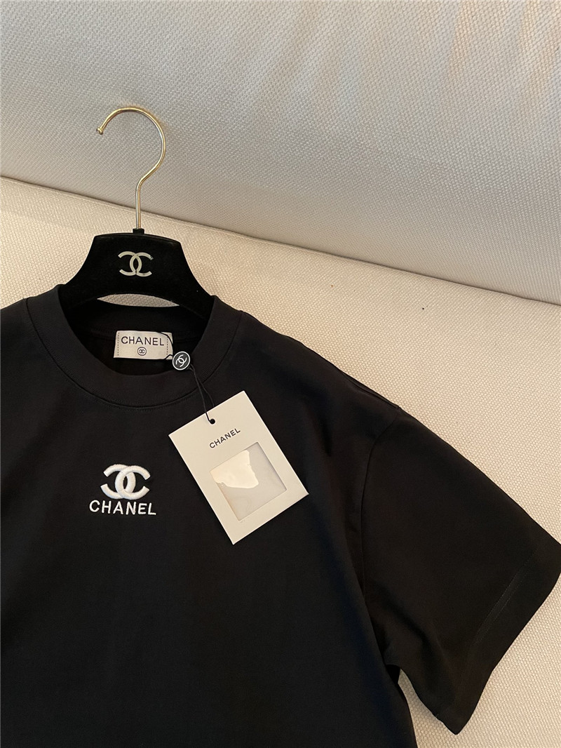 Ch**el new embroidered short sleeve replica d&g clothing