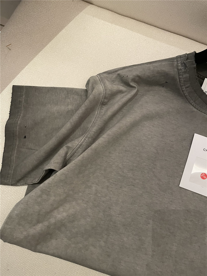 Ch**el distressed distressed short-sleeved replica clothing