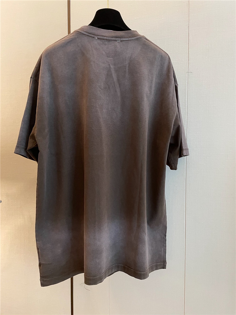 Ch**el distressed distressed short-sleeved replica clothing