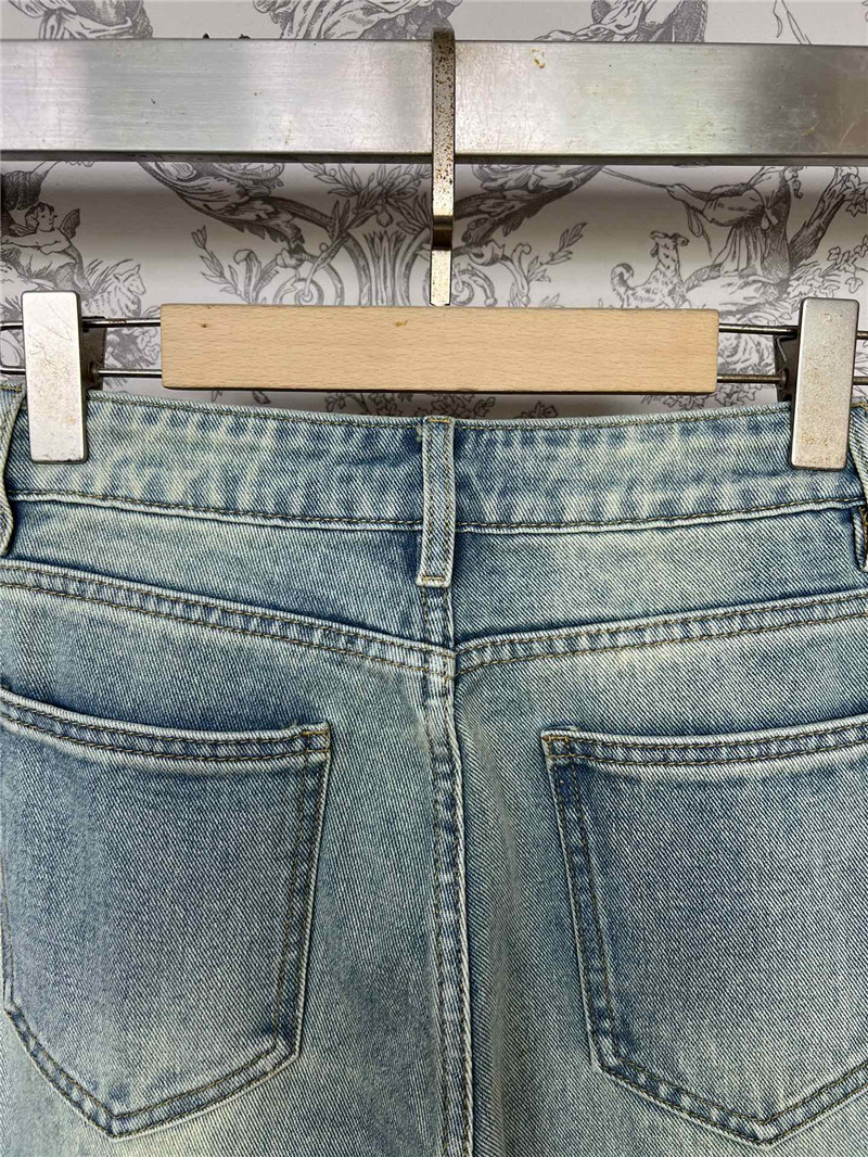 M1um1u denim straight pants replica d&g clothing