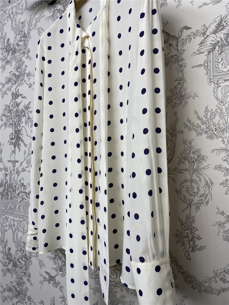 Va1e*ntin0 polka dot silk shirt replica d&g clothing