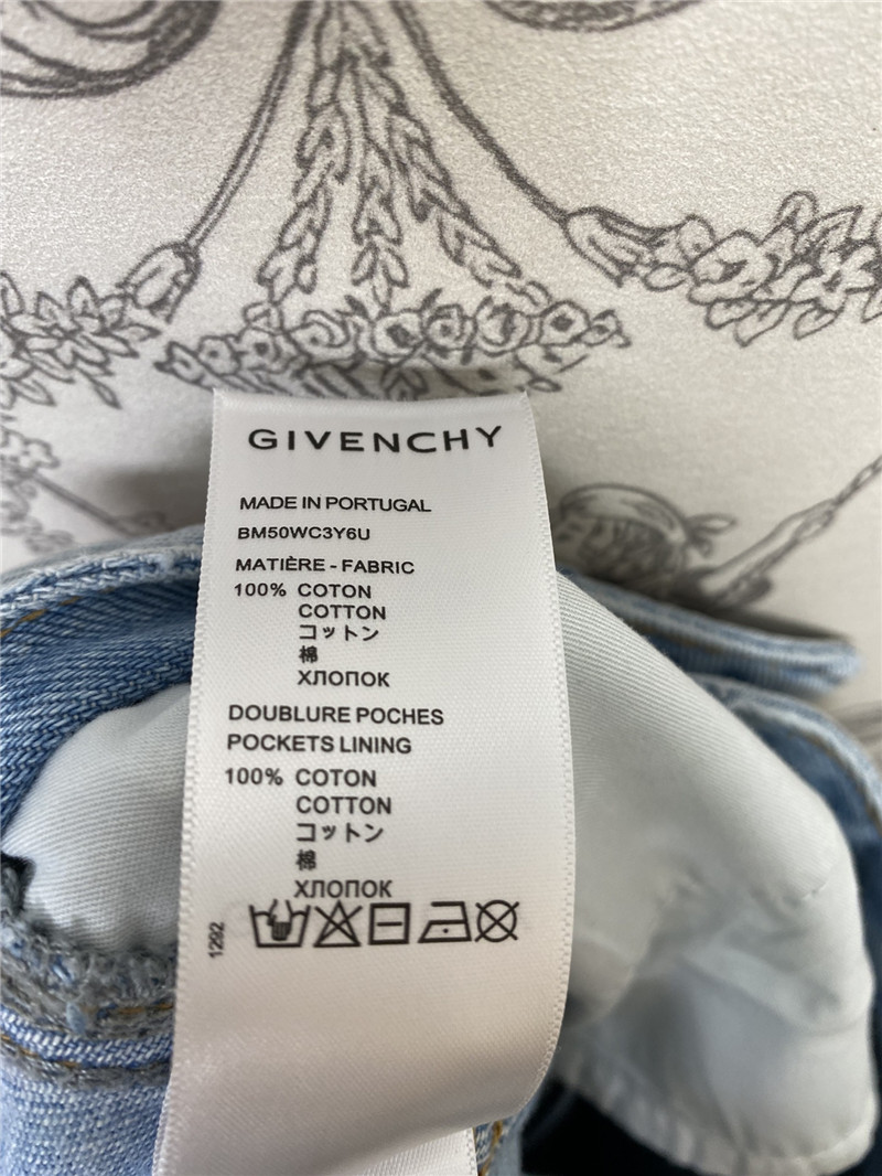 Givenchy new distressed jeans