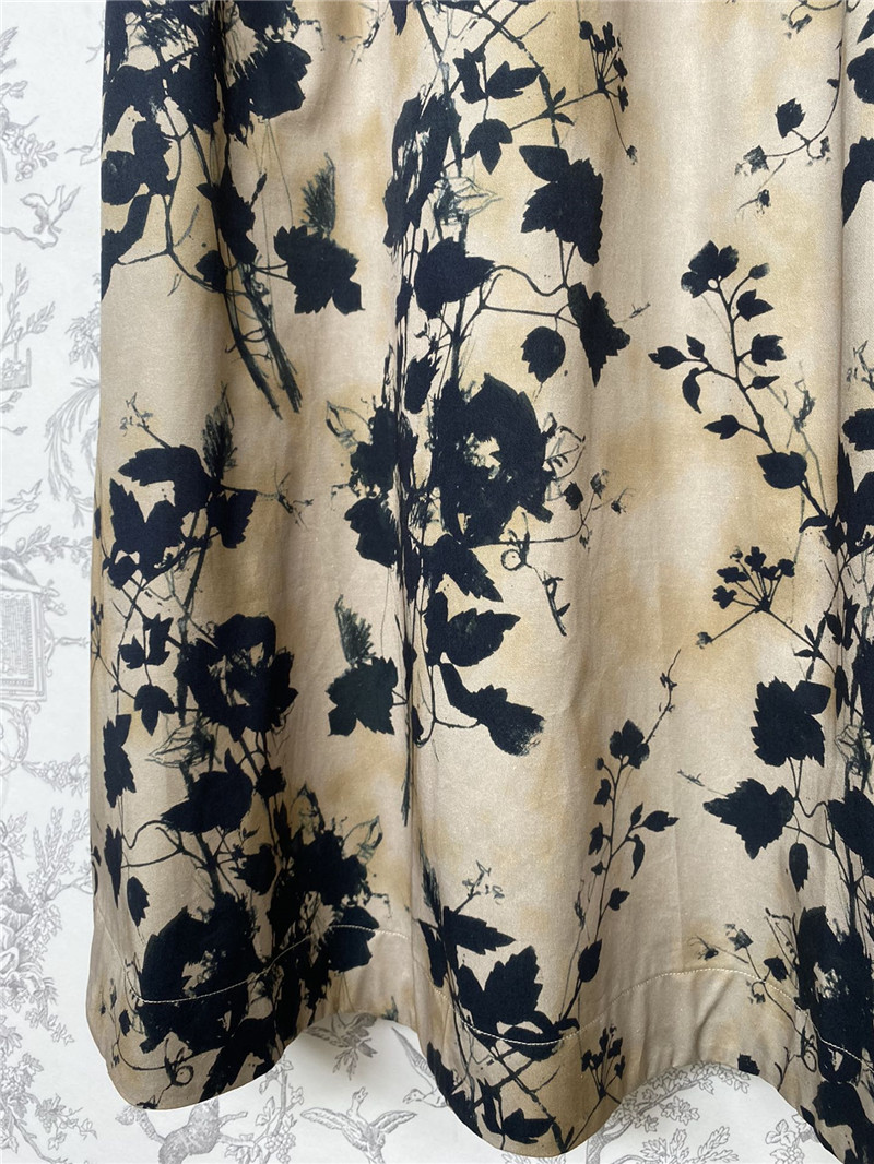 D10r ink floral tie-dye skirt replica clothes