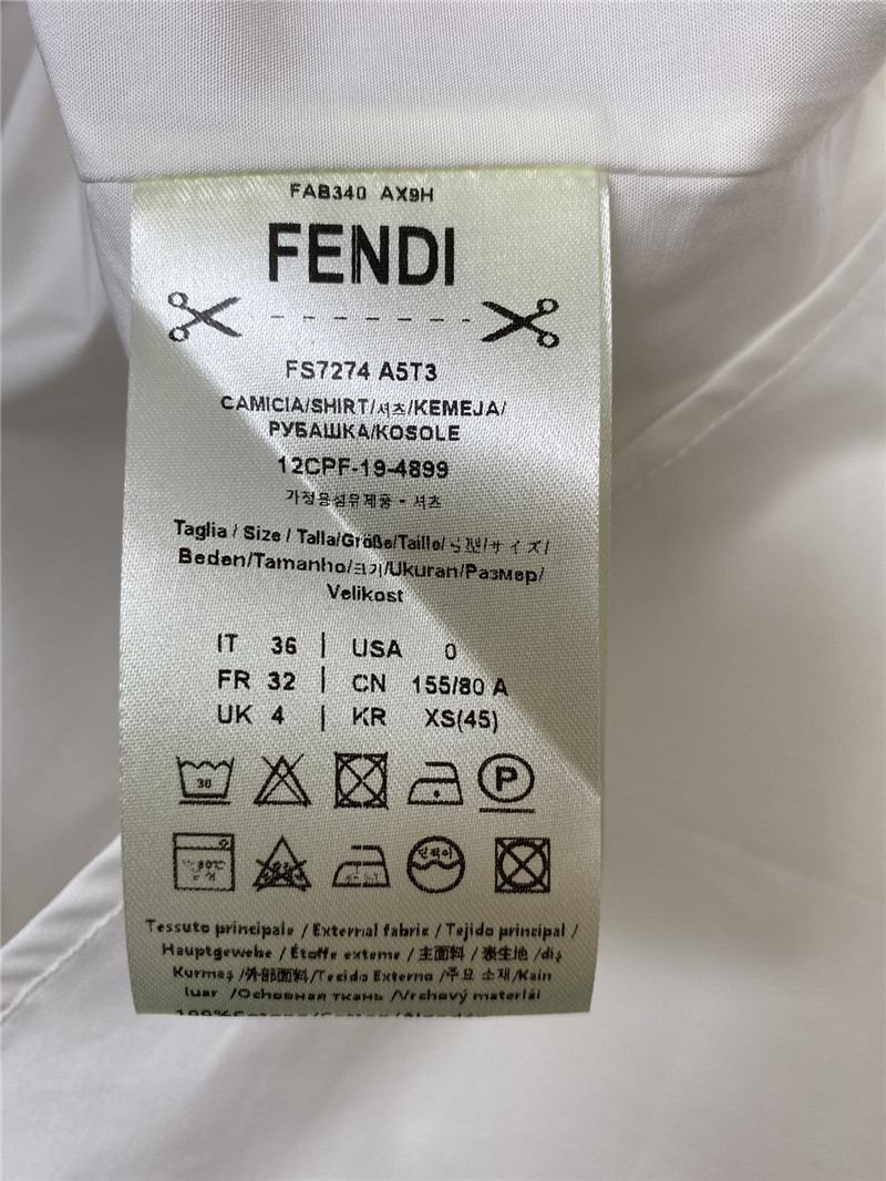 F**di stand collar shirt replica d&g clothing