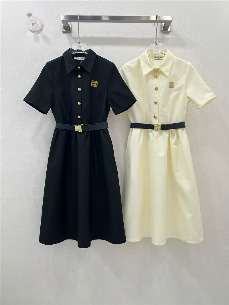 M1um1u new lapel dress replica clothing sites