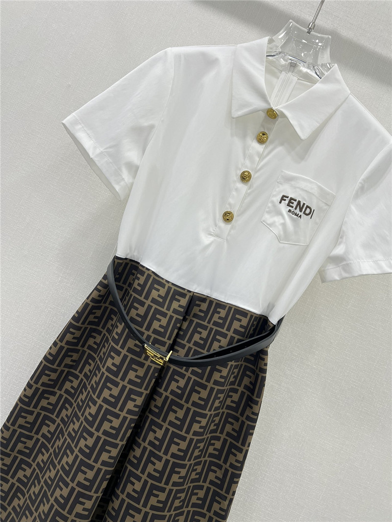 F**di lapel dress replica clothing sites