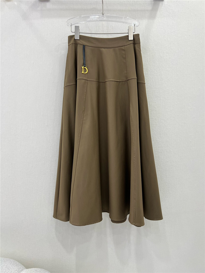 D10r high waist a-line long skirt