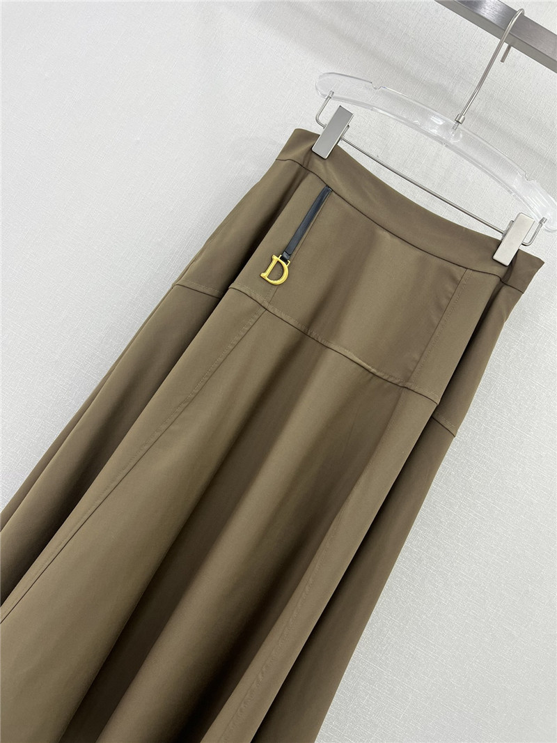 D10r high waist a-line long skirt
