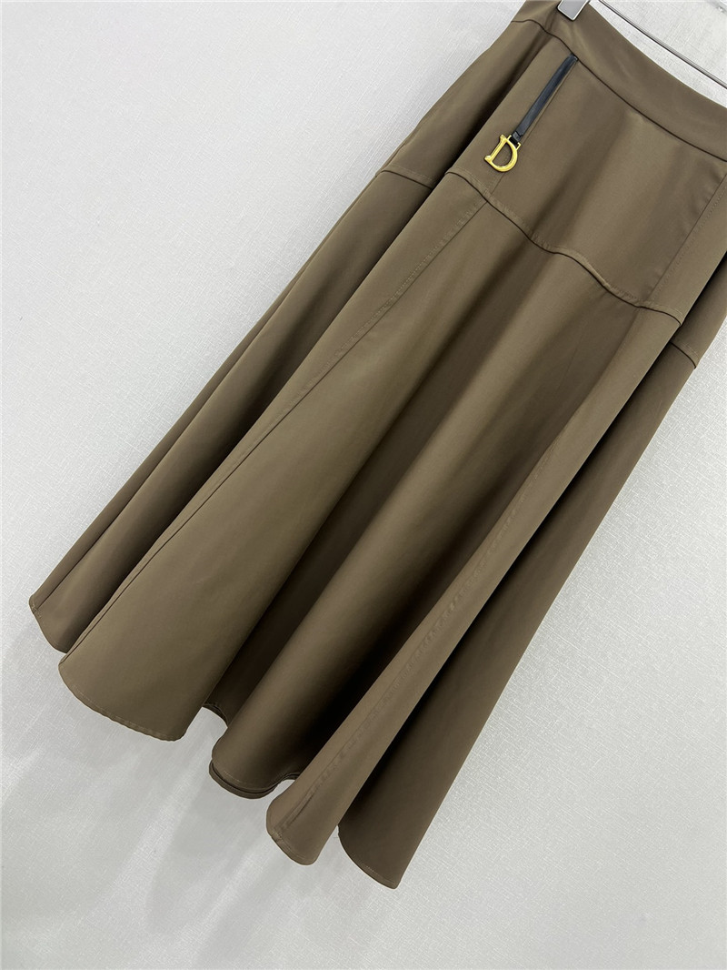 D10r high waist a-line long skirt