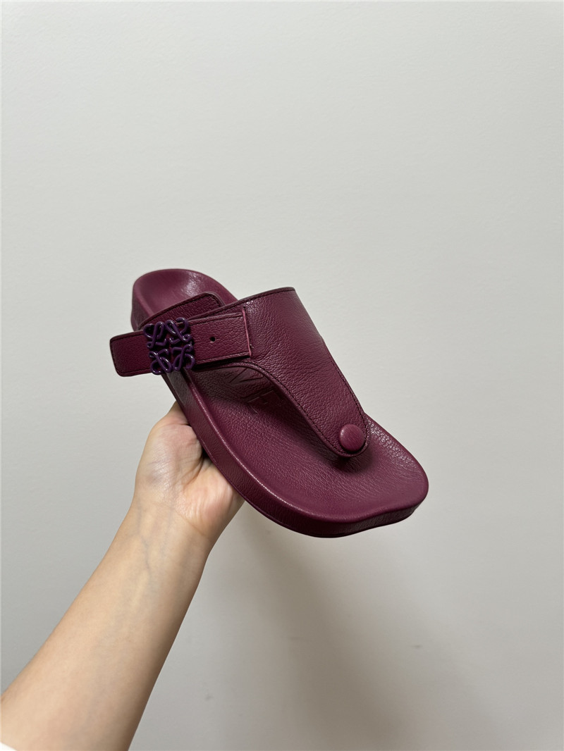 L0ew* new leather slippers for couples