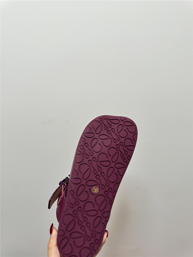 L0ew* new leather slippers for couples