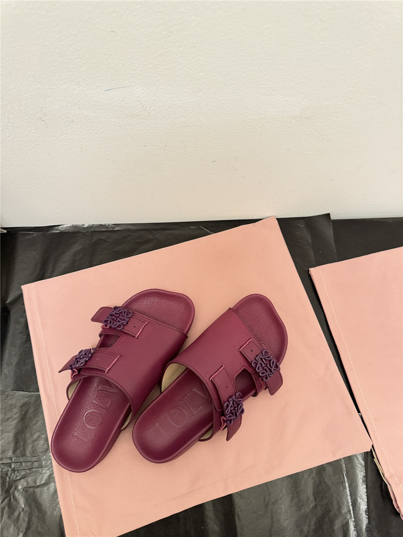 L0ew* new leather slippers for couples