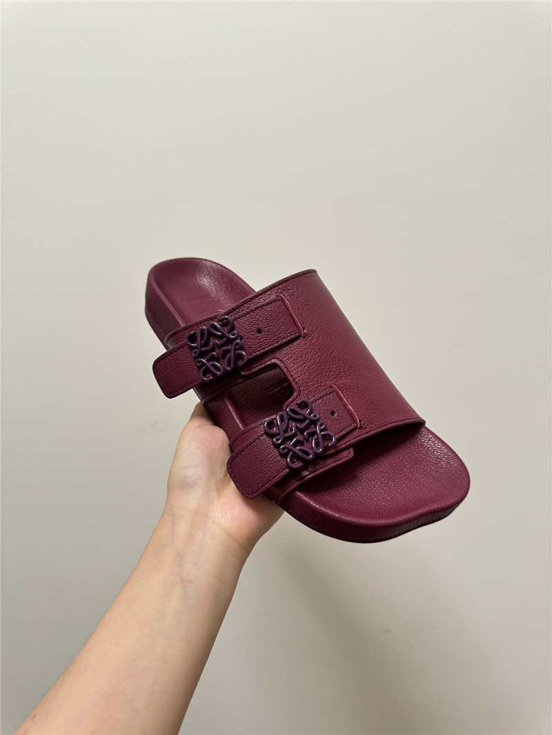 L0ew* new leather slippers for couples