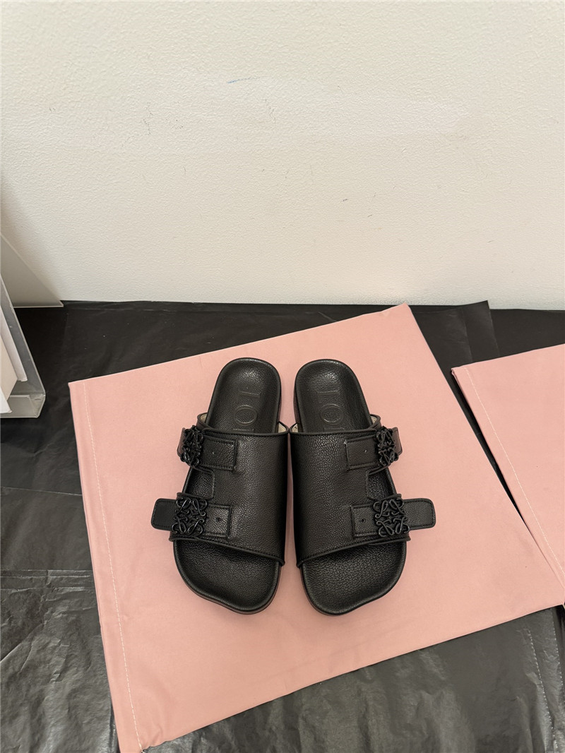 L0ew* new leather slippers for couples