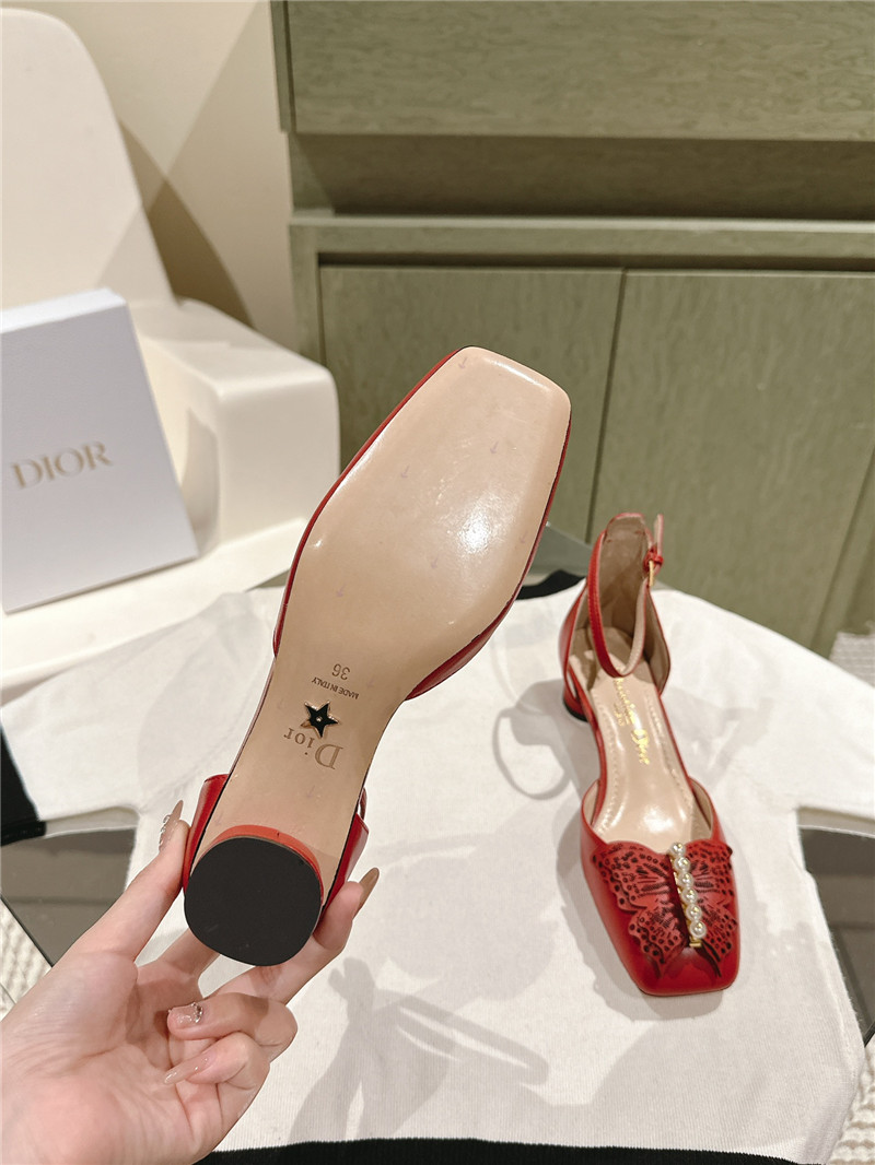 D10r electric embroidery high heels replica designer shoes