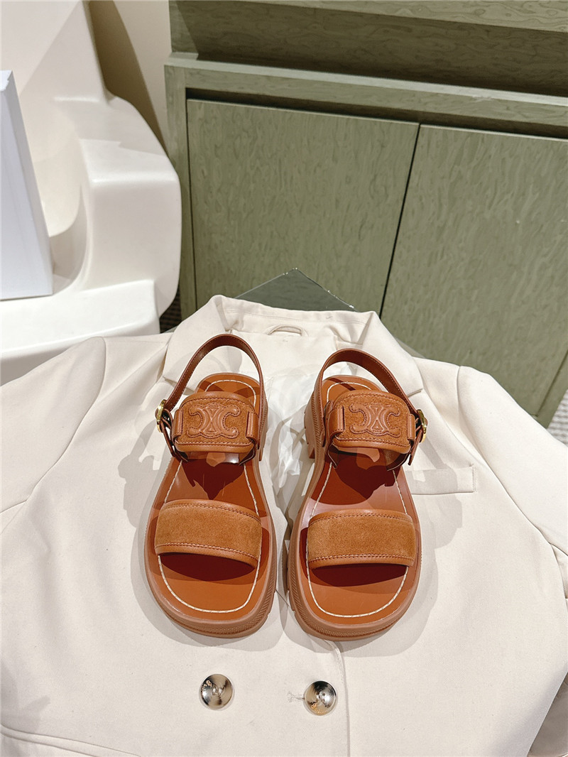 Ce1i*e flat micro label sandals best replica shoes website