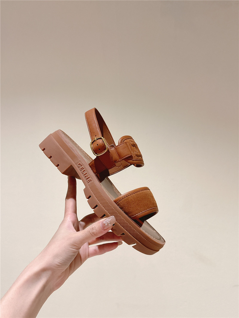 Ce1i*e flat micro label sandals best replica shoes website