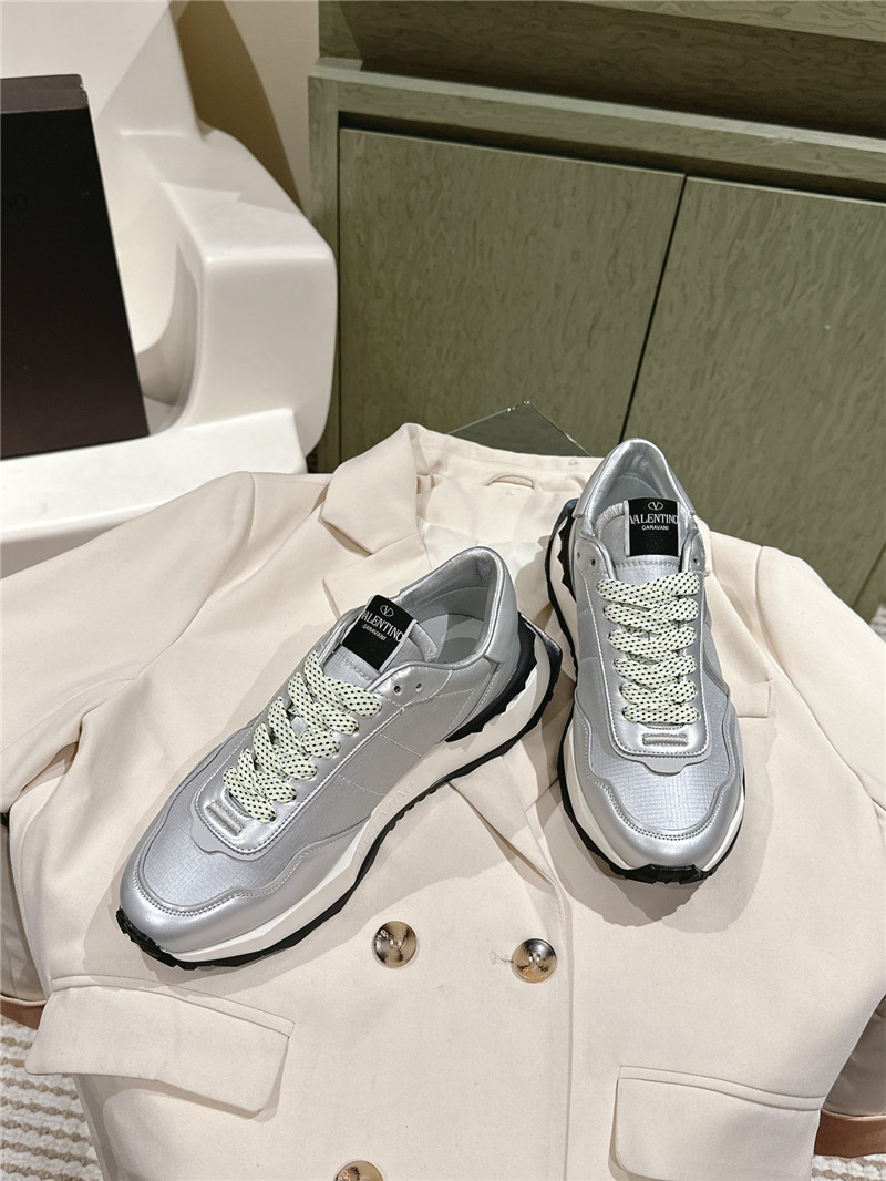 Va1e*ntin0 women’s silver sneakers