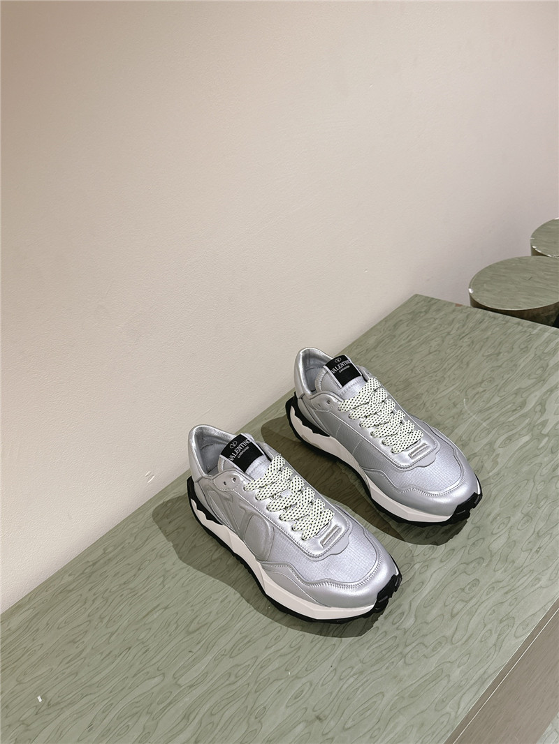 Va1e*ntin0 women’s silver sneakers