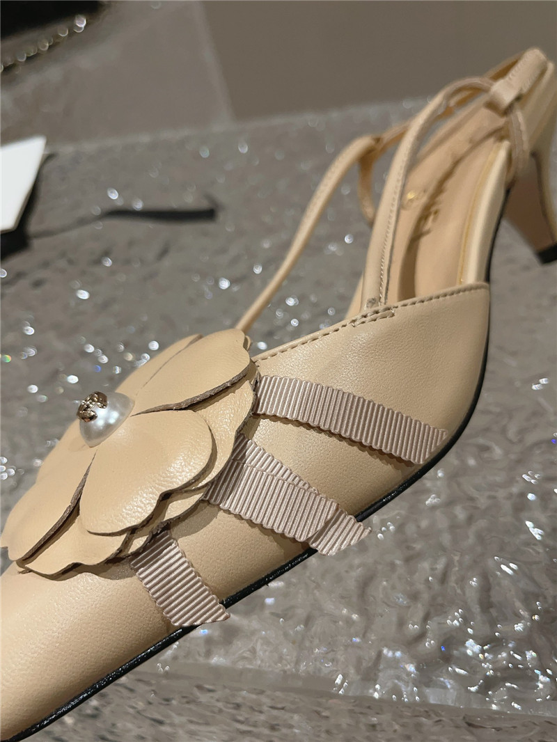 ch**el small square toe high heels Marg*e1a replica shoes