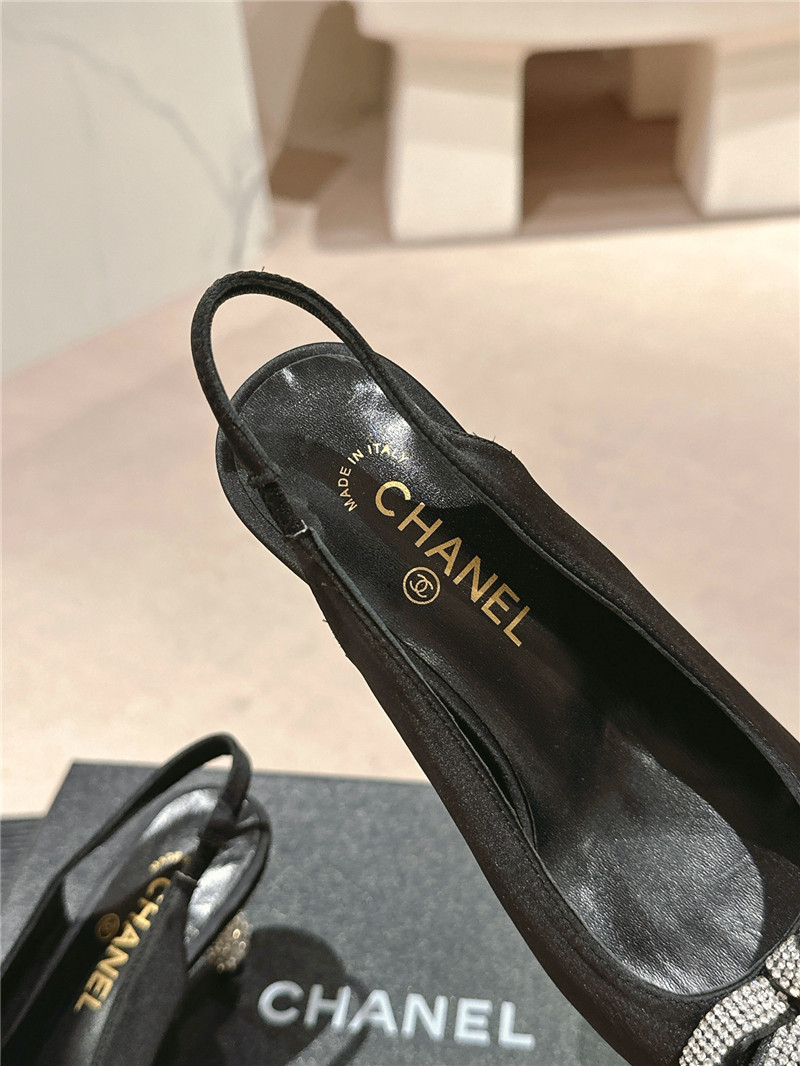 Ch**el bow high heel leather shoes best replica shoes website