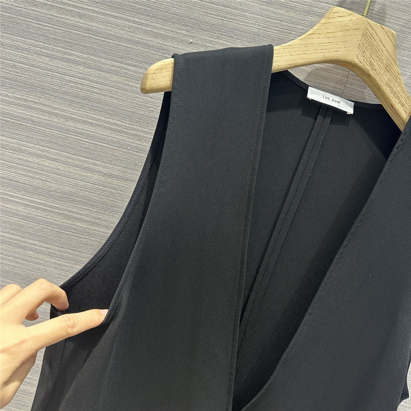 The R0w deep v large cardigan vest dress replicas clothes