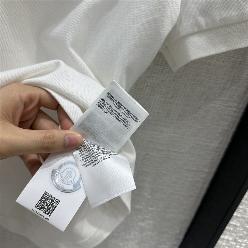 Moncler logo embroidered polo top replica clothing sites