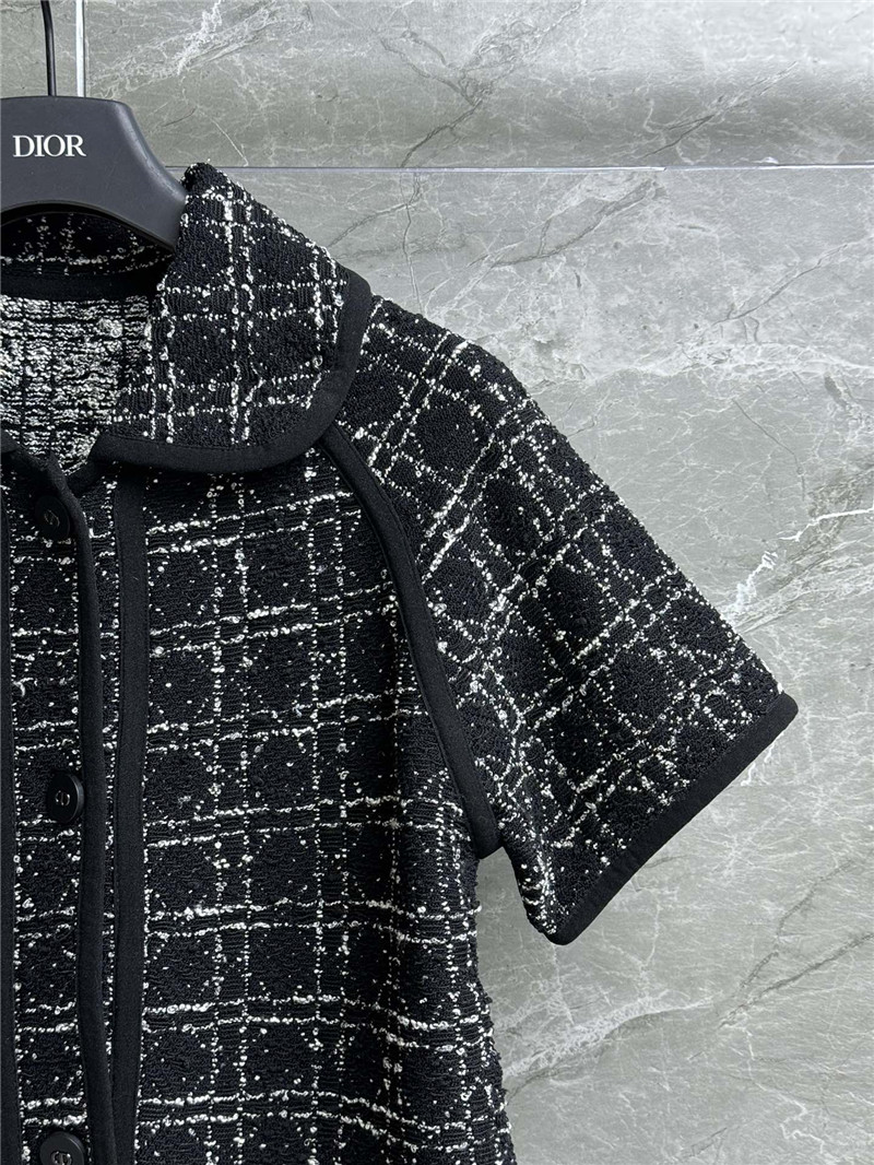 D10r cannage short-sleeved cardigan replicas clothes