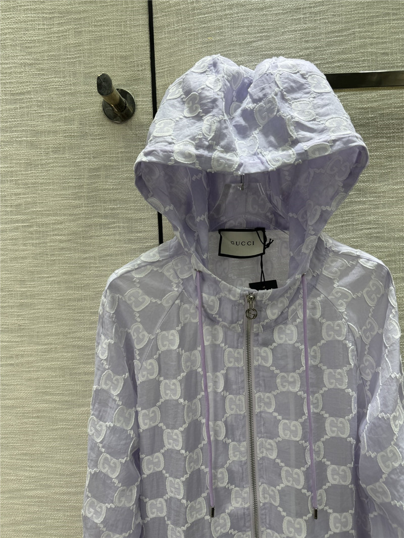 Gvc*1 jacquard logo hooded jacket replica d&g clothing