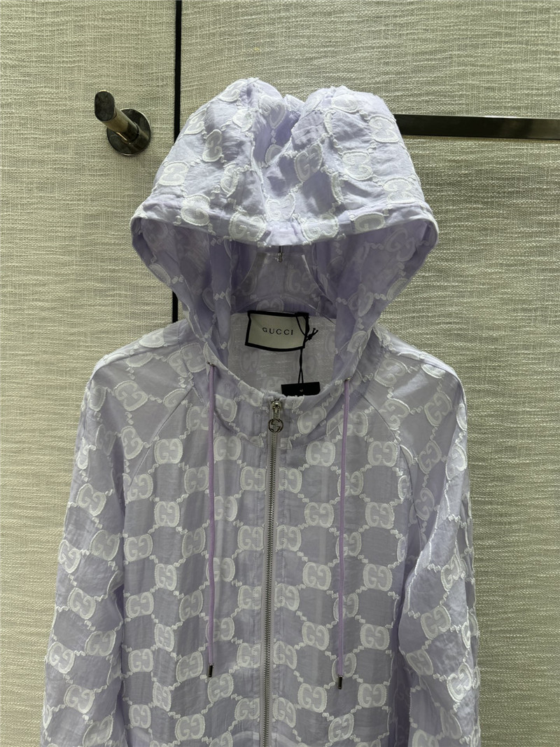 Gvc*1 jacquard logo hooded jacket replica d&g clothing