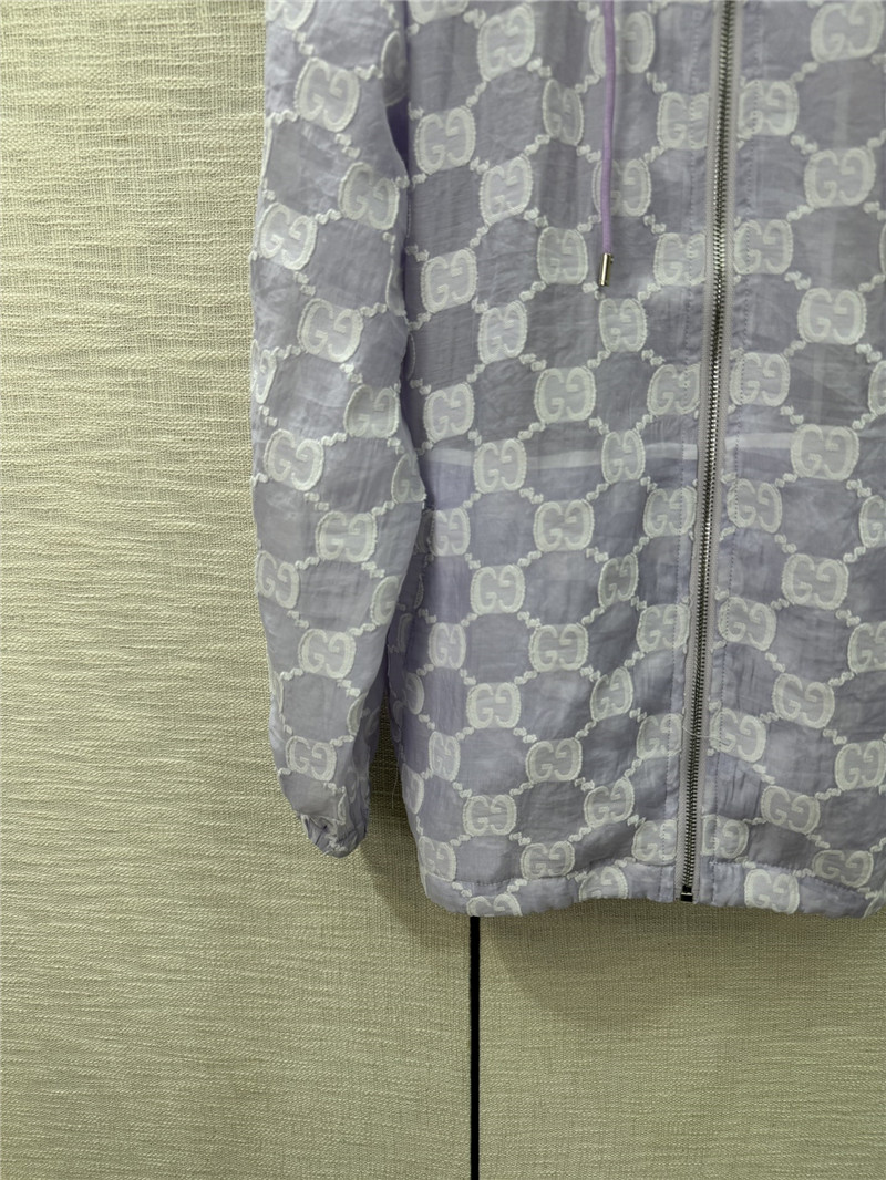 Gvc*1 jacquard logo hooded jacket replica d&g clothing
