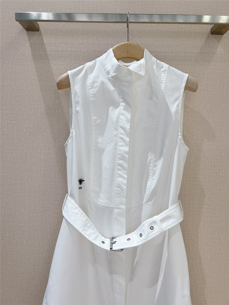 D10r sleeveless belted shirt dress replica designer clothes