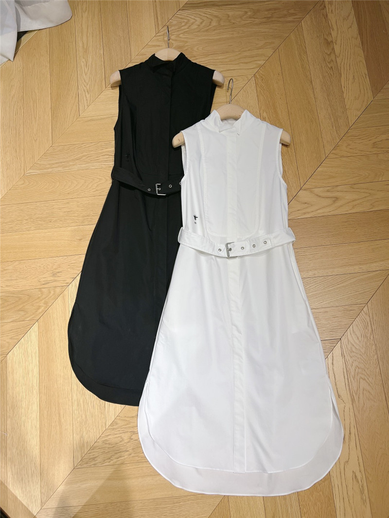 D10r sleeveless belted shirt dress replica designer clothes